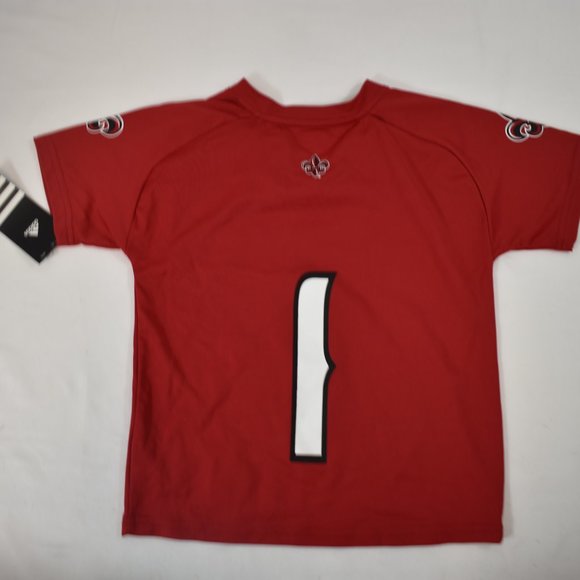 adidas Little Boys Louisiana Lafayette Ragin' Cajuns Football Jersey New 5-6 - Picture 2 of 4